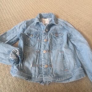 J. Crew Women's LADIES  XS X SMALL Light Blue Jean Jacket DENIM $118 SPRING